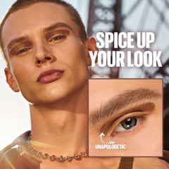 MAYBELLINE product label and ingredients closeup showing shade name and usage guidance