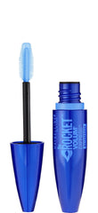 Maybelline mascara front packaging showing tube and shade for easy identification and travel convenience
