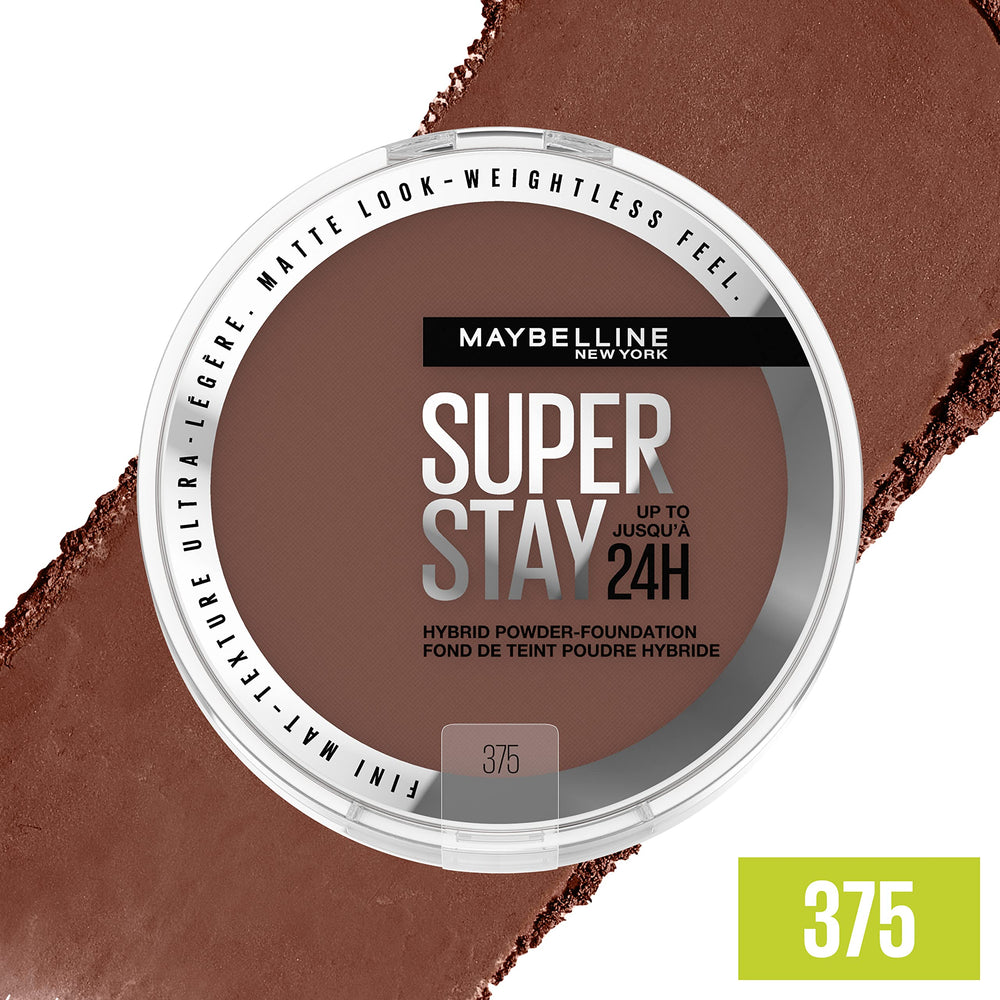 Maybelline shade 375 close-up texture showing smooth finish and blendability benefit