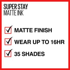 MAYBELLINE row of tubes comparing City Edition shades for easy selection