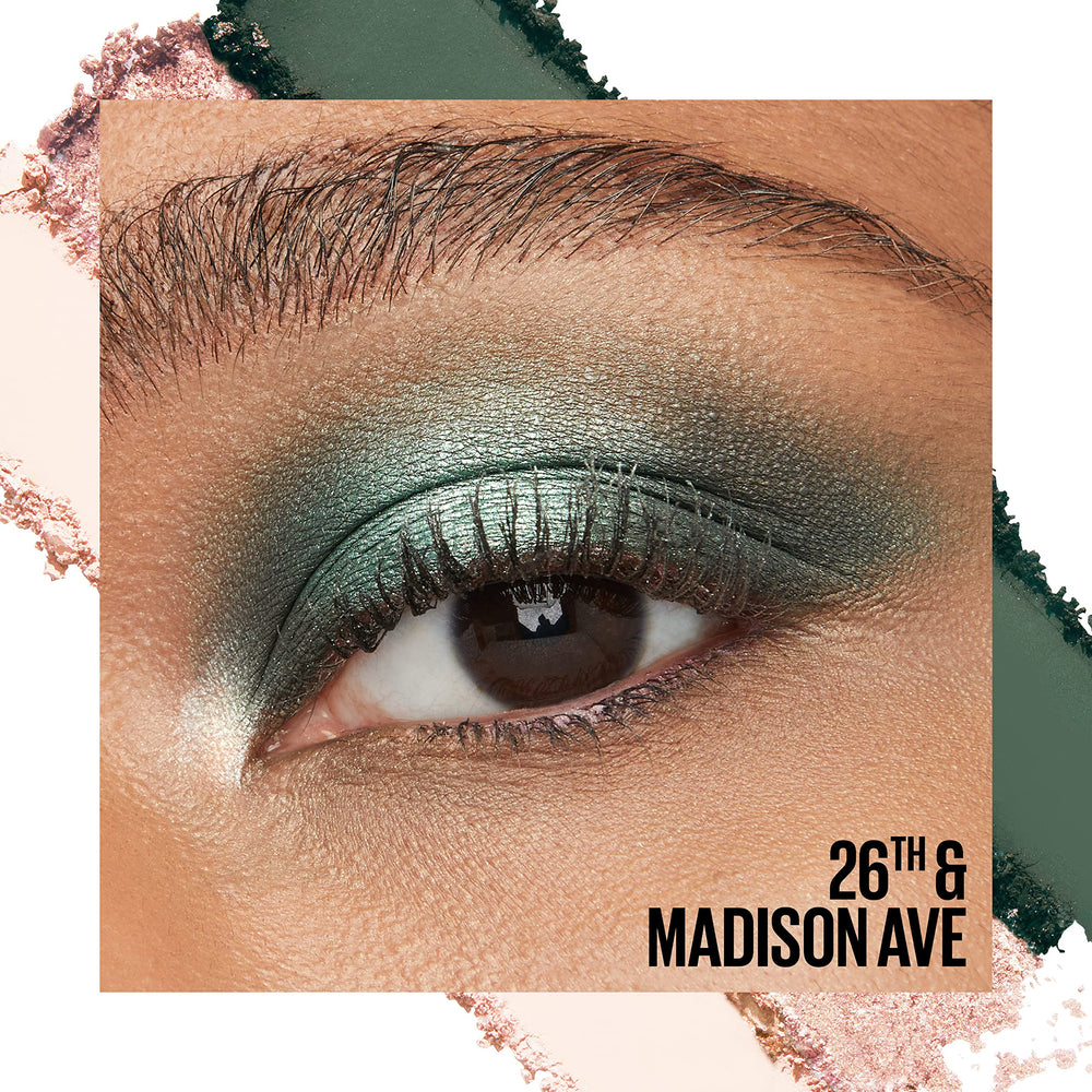 Maybelline Shadow Blocks swatches on skin showing pigment payoff and buildable coverage