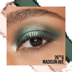 Maybelline Shadow Blocks swatches on skin showing pigment payoff and buildable coverage