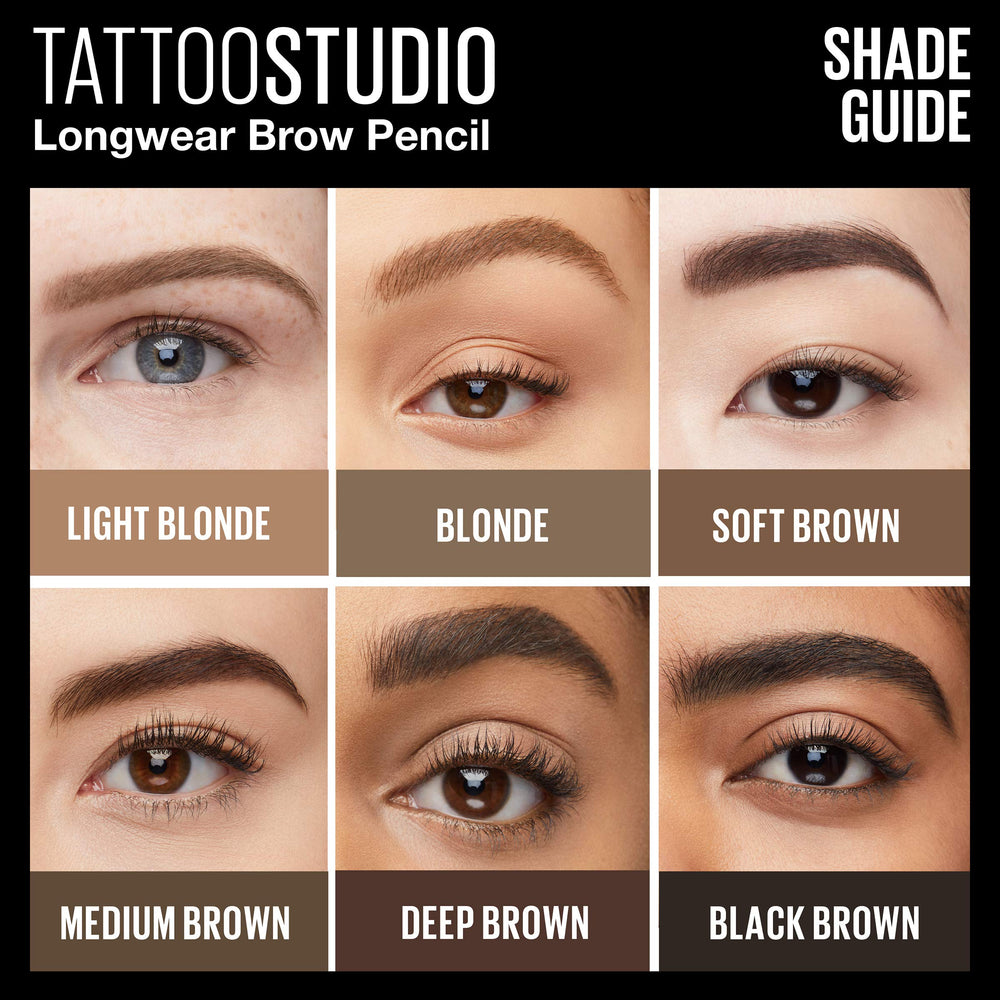 Maybelline sharpenable pencil length comparison for lasting precision benefit