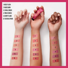 MAYBELLINE product next to coin showing compact size for travel convenience