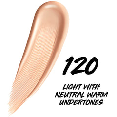 MAYBELLINE texture close-up showing lightweight, blendable finish