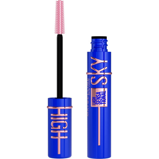 Maybelline Sky High front packaging showing product and shade benefits