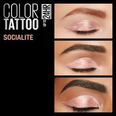 MAYBELLINE Socialite jar close-up of label and sealed lid for authenticity