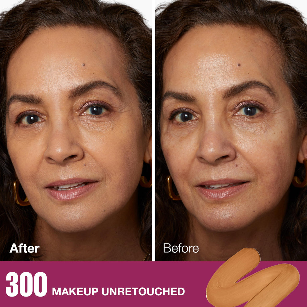 Maybelline close-up of sponge applicator demonstrating precise blending