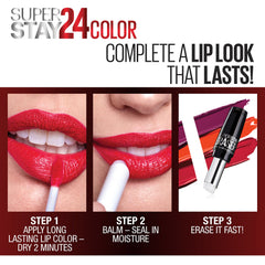 MAYBELLINE back label close view showing product details and ingredients