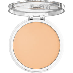 MAYBELLINE open pan close-up of hybrid powder texture demonstrating fine matte finish