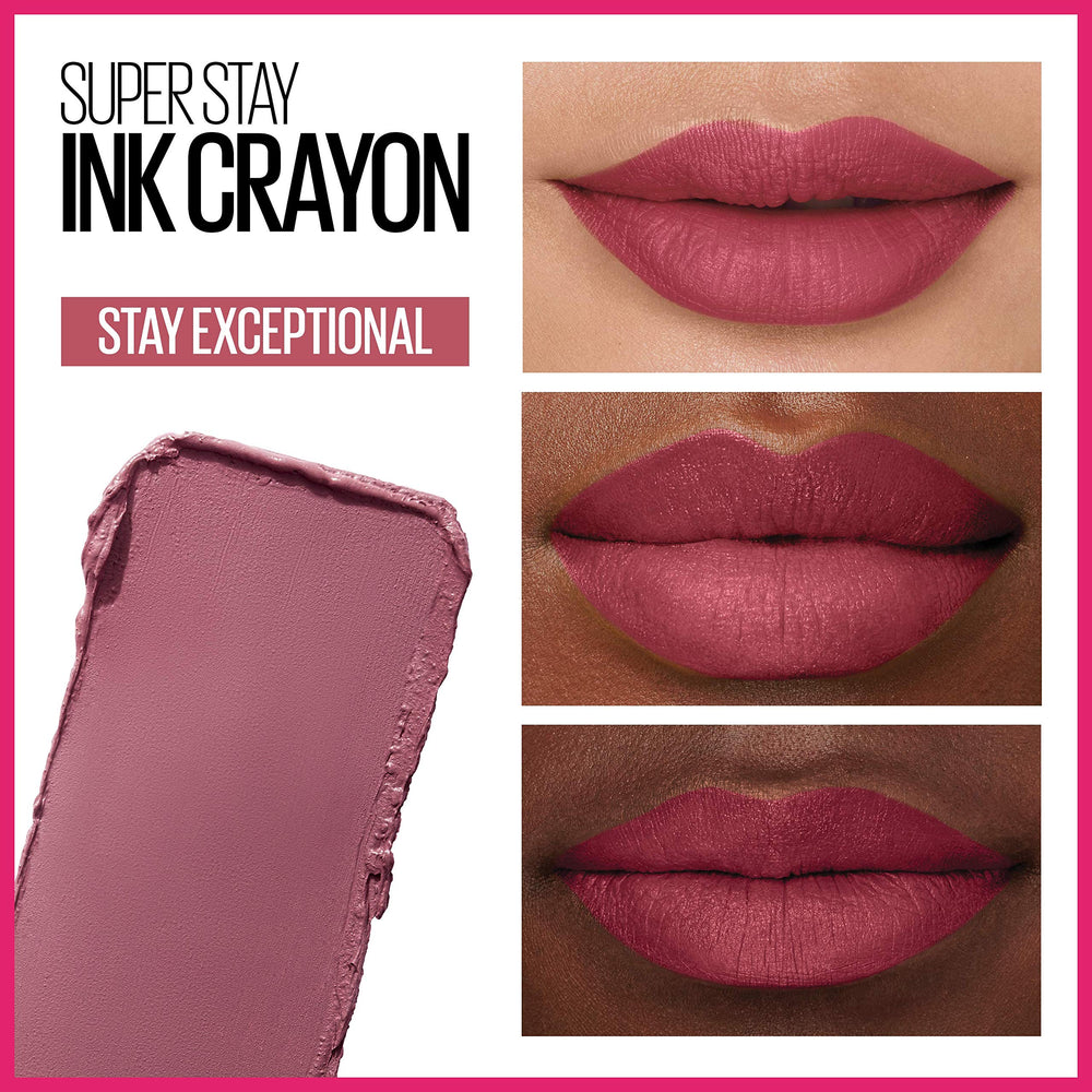 Maybelline crayon built-in sharpener visible for on-the-go precision