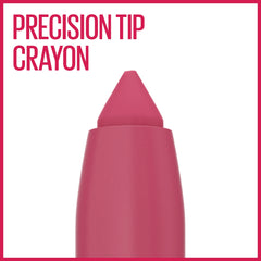 Maybelline Super Stay crayon cap open showing retractable design benefit