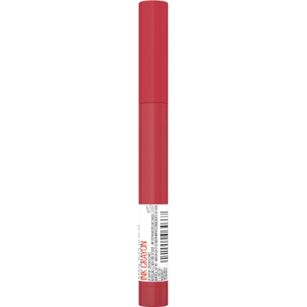 Maybelline packaging label close-up highlighting shade name and longwear benefit