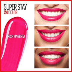 MAYBELLINE swatches of liquid color and balm showing texture and payoff