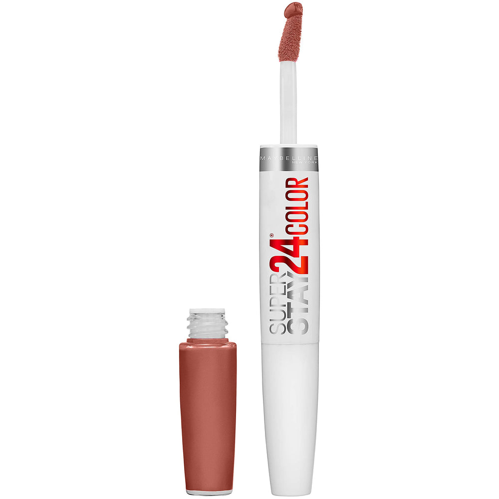 Maybelline SuperStay 24 front view showing the dual-ended tube and shade