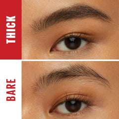 Maybelline applicator closeup showing precise tip for controlled brow shaping