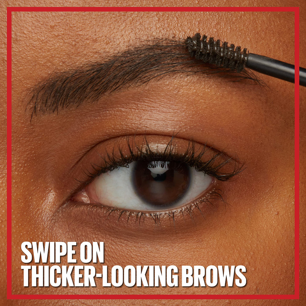 Maybelline before and after brows demonstrating fuller, sculpted brow benefit
