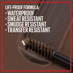 Maybelline gel texture swiped on skin illustrating smooth, buildable pigmentation