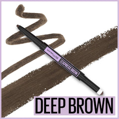 maybelline teardrop tip close-up for precise shaping and natural hair-like strokes