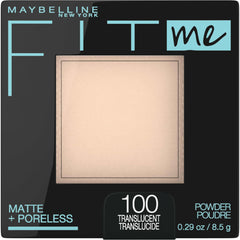 Maybelline compact front view showing sleek packaging and portability benefit