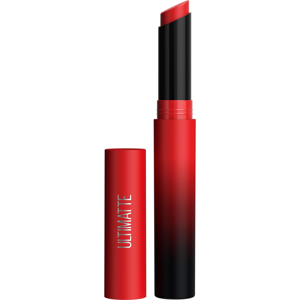 Maybelline ultimatte more ruby front shot shows bold color benefit