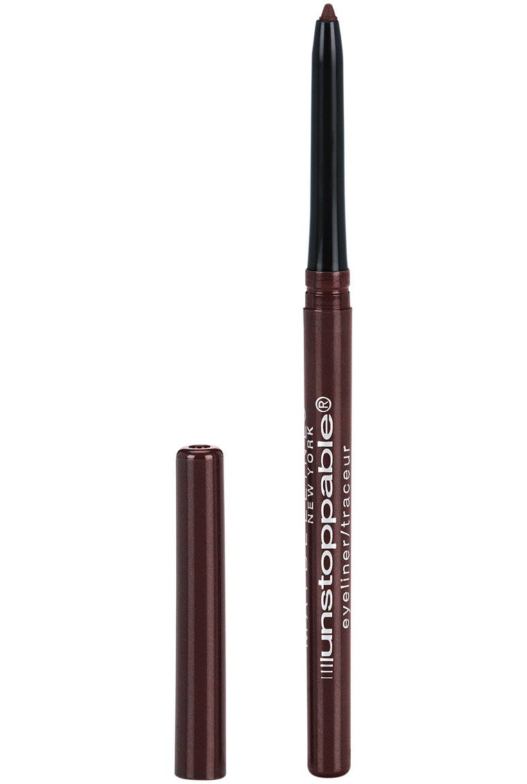 Maybelline Unstoppable Cinnabar worn in an evening makeup look highlighting warm enhancement