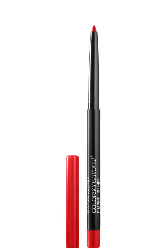 Maybelline Very Cherry front packaging showing pencil and cap, clear product identification and benefit