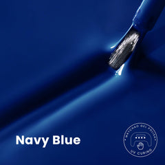 MAYCHAO brush close-up showing smooth navy pigment for precise application benefit