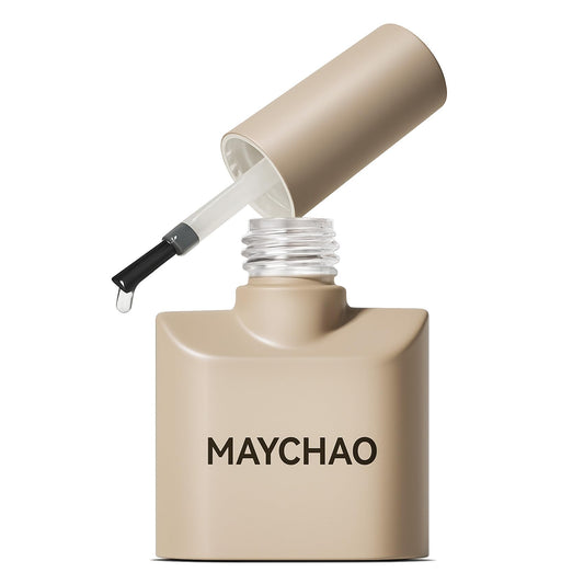 MAYCHAO clear builder gel bottle front view showing compact bottle and label benefit