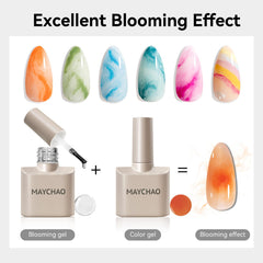 MAYCHAO gel texture on brush demonstrating smooth consistency for controlled spreading