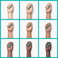 MAYCHAO nails curing under LED lamp demonstrating fast cure benefit