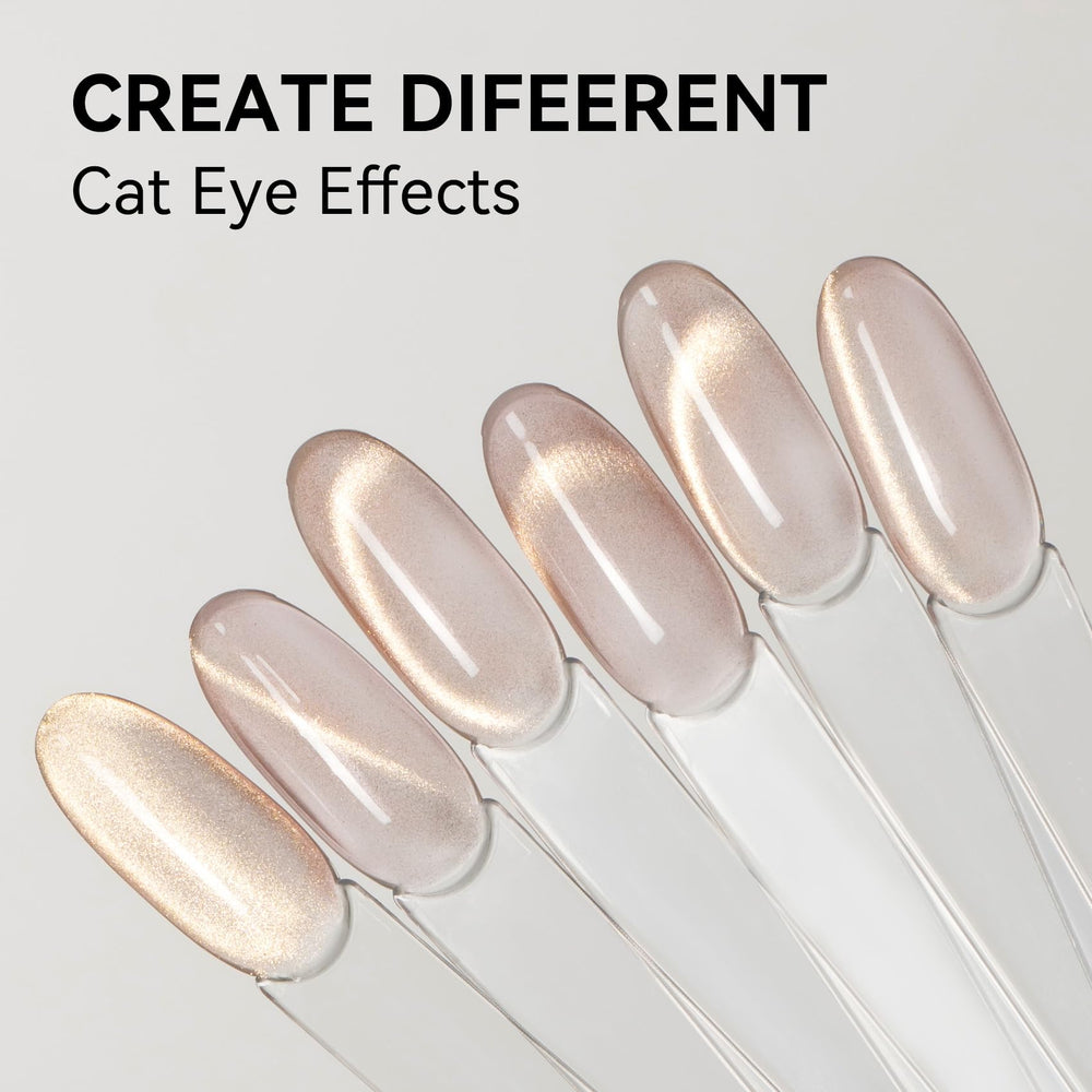 MAYCHAO golden pink shimmer detail highlighting holographic glow for standout nails