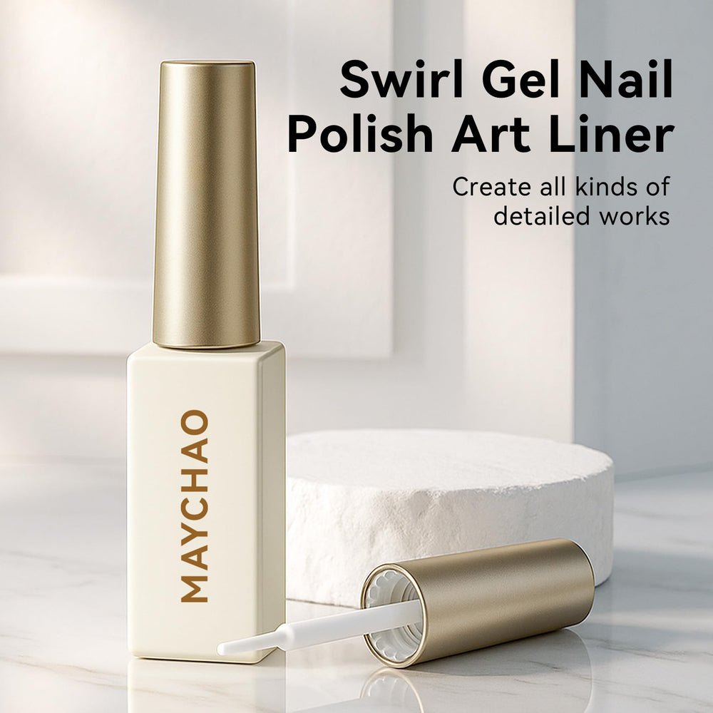 MAYCHAO gel stroke on palette showing smooth, opaque texture