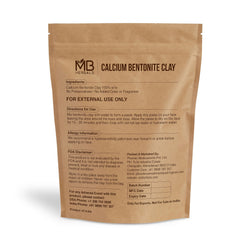 MB Herbals bentonite clay texture close-up showing fine powder for smooth blends
