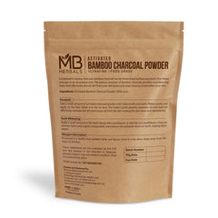 MB Herbals powder texture close-up showing fine porous particles for strong absorption