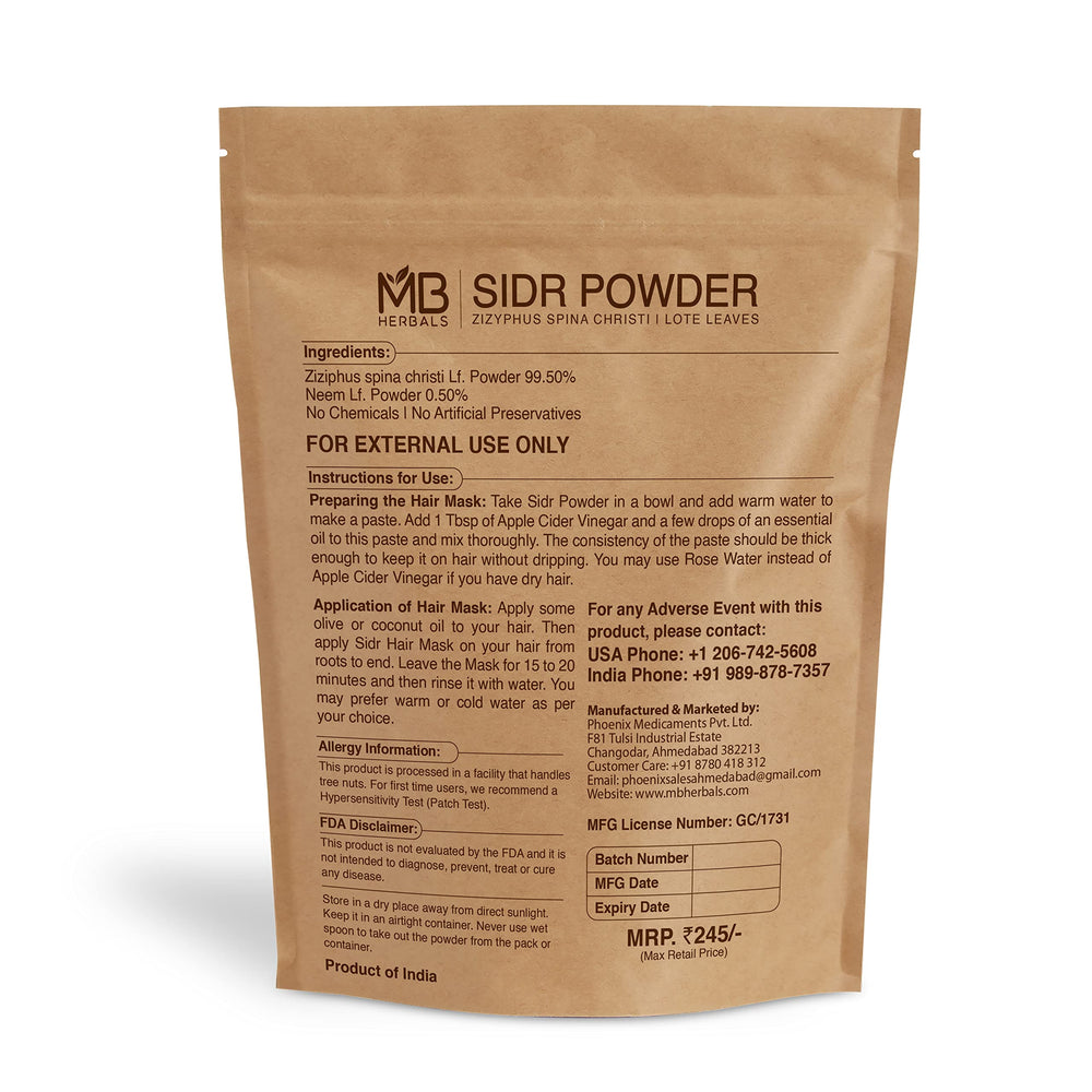 MB Herbals Sidr paste closeup texture ready to apply for conditioning