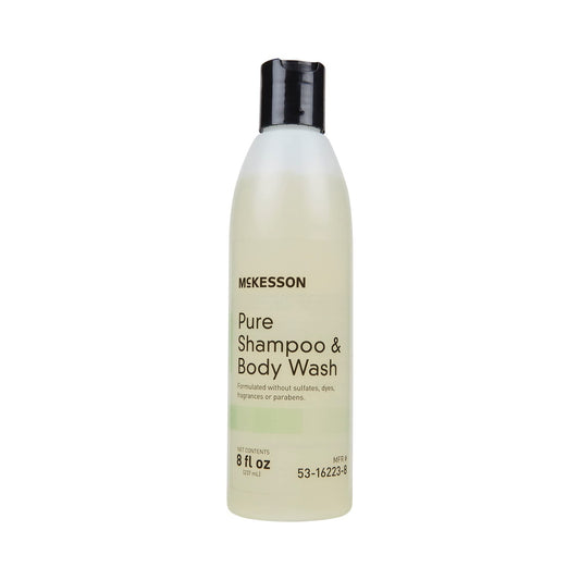 McKesson front bottle view showing clean packaging and easy identification benefit