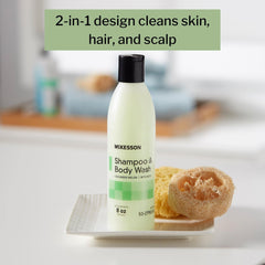 McKesson label close-up highlighting aloe, collagen, and lanolin
