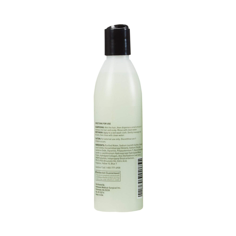 McKesson bottle on bathroom shelf conveying everyday gentle care