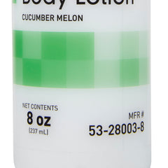 McKesson lotion back label with ingredient listing and directions