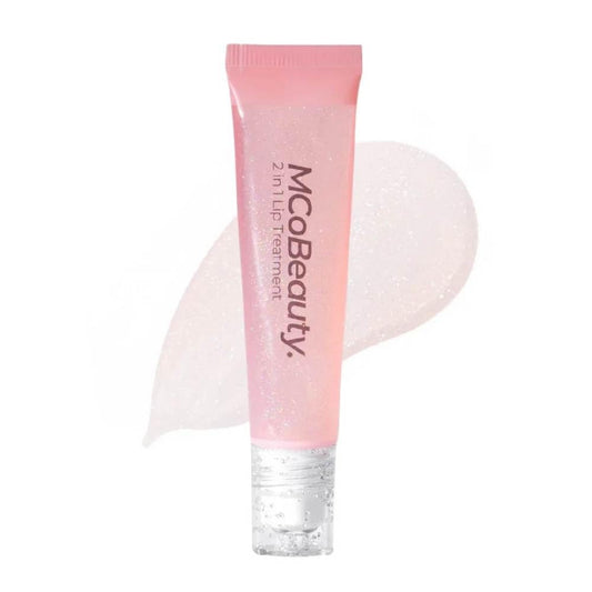 MCoBeauty front packaging shows compact 10ml bottle and Birthday Cake tint benefit