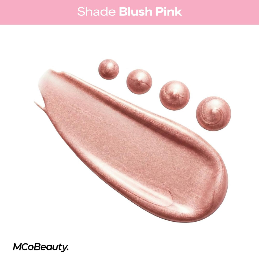 MCoBeauty blush drops mixed into moisturizer for an all-over tint and hydrated radiance benefit
