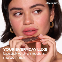 MCoBeauty applied on model showing natural nude-pink enhancement benefit