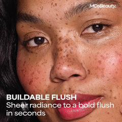 MCoBeauty swatch on hand revealing buildable color and layering benefit