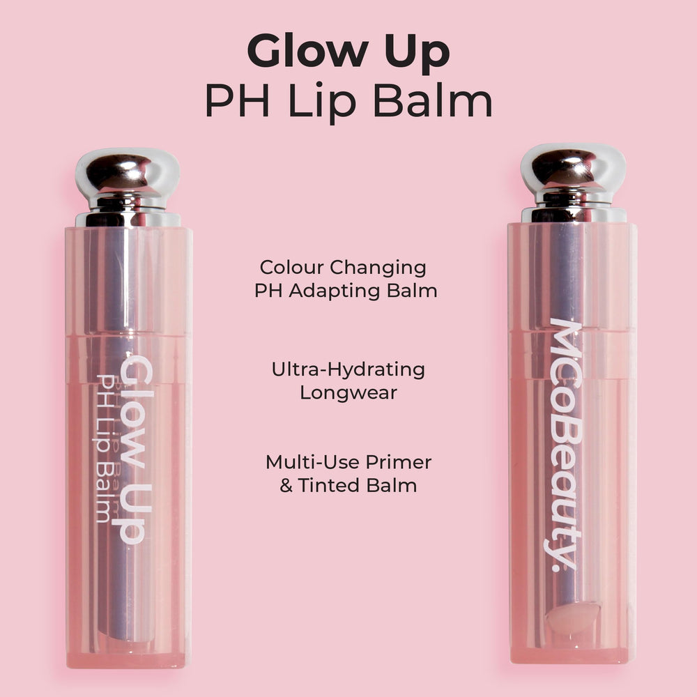 MCoBeauty texture close-up revealing glossy, buttery balm for smooth hydration