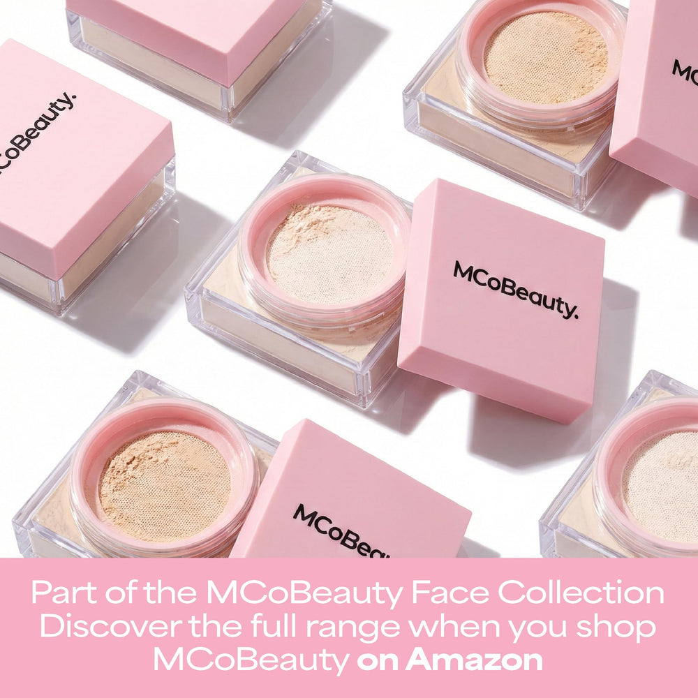 MCoBeauty jar next to a coin to show 4g size and travel-friendly portability