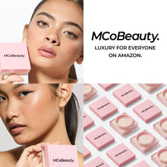 Close-up of MCoBeauty Light ingredient label highlighting Hyaluronic Acid, Glycerin, and Vitamin E