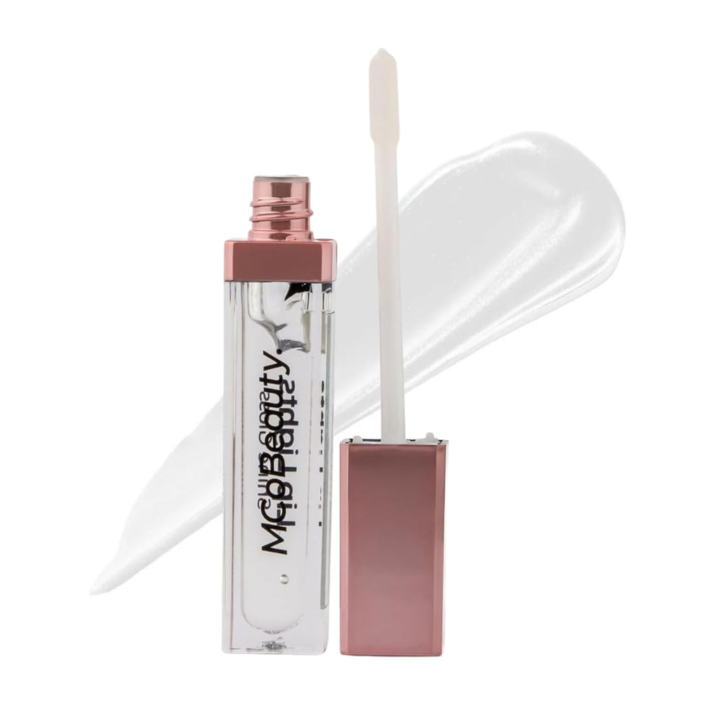 MCoBeauty gloss front packaging showing clear tube and sleek design for easy travel