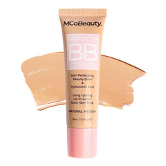 MCoBeauty front packaging showing Medium Beige tube and product name, ready to use