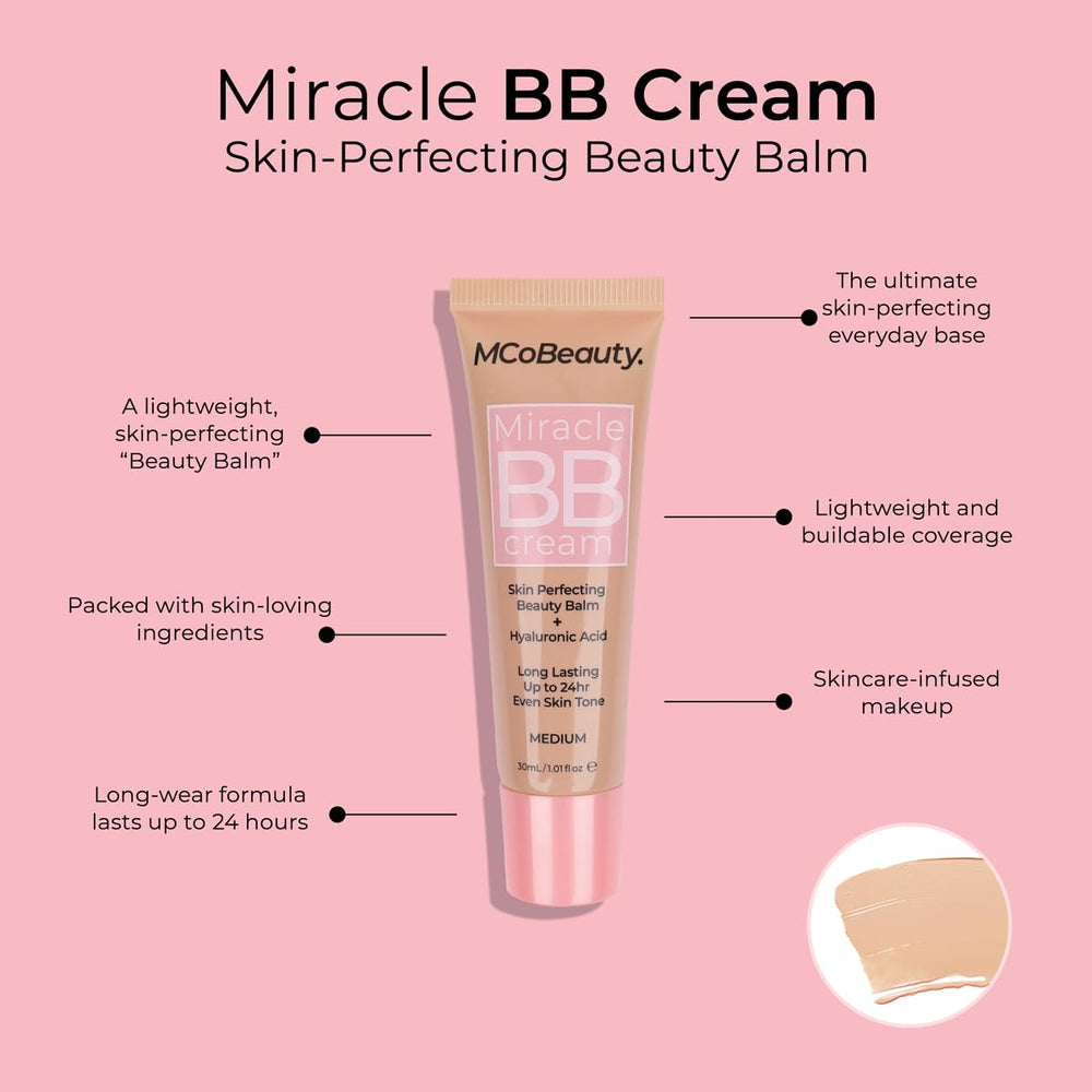 MCoBeauty swatches on arm comparing Medium Beige for true-to-tone selection